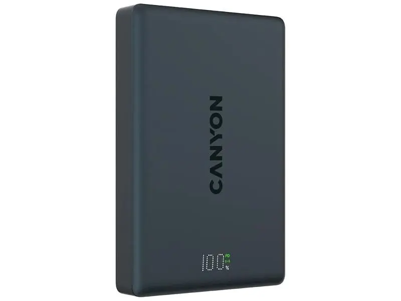 Зовнішній акумулятор (Power Bank) Canyon On Power 511 with MagSafe Black (CNS-CPB511B) - фото 2