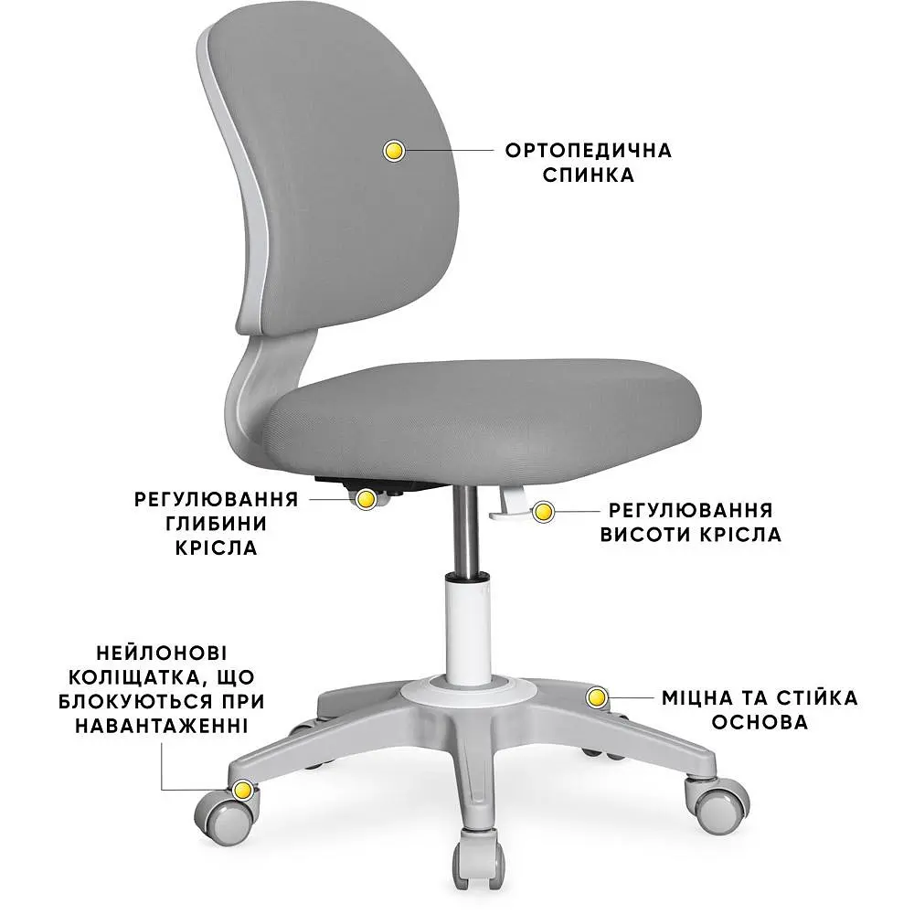 Детское кресло Evo-kids Limpi Grey (Y-212 G) - фото 2