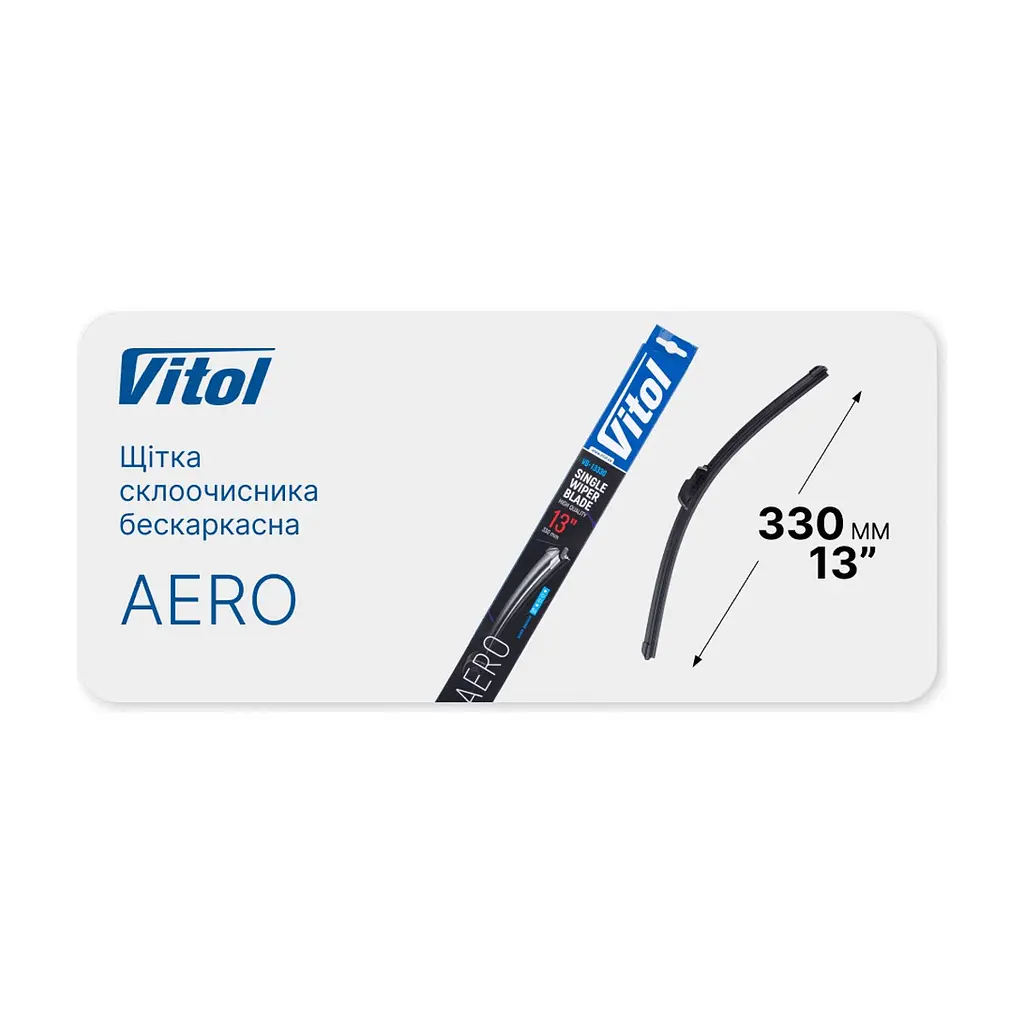 Щітка склоочисника Vitol Aero 13\" (330 мм) (VB-13330) - фото 5