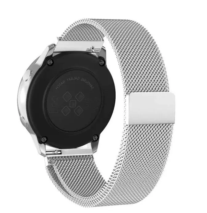 Універсальний ремінець DK Metal Milanesse Loop Magnetic Band для Huawei, Samsung, Xiaomi 22mm Silver [53825] - фото 3