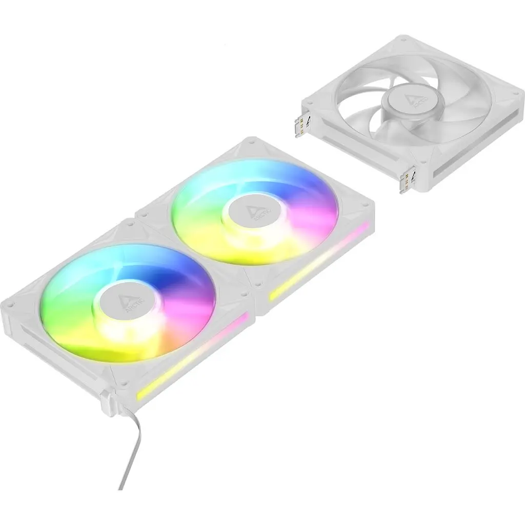 Комплект корпусних вентиляторів Arctic BioniX P14 A-RGB 3-Pack White (ACFAN00342A) [176026] - фото 3
