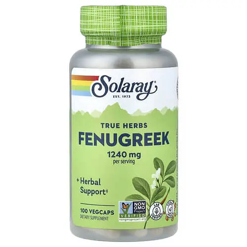 Інші екстракти Fenugreek 620 mg 100 капсул Solaray vit0005838