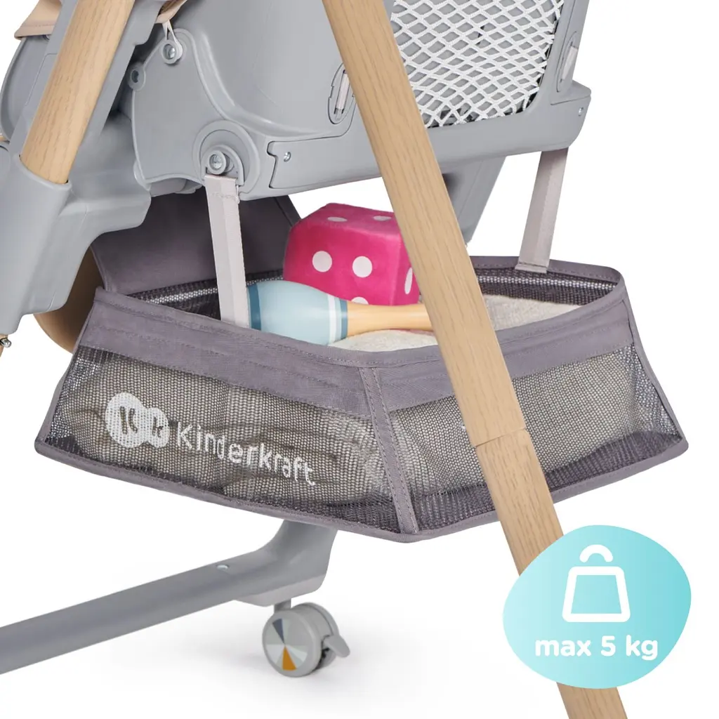 Стільчик для годування Kinderkraft Lastree Grey 2 в 1 (5902533917174) - фото 16