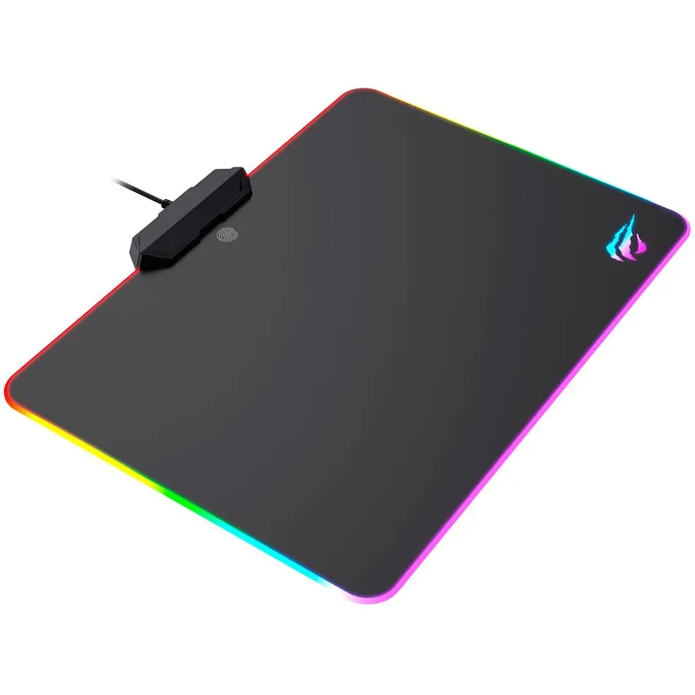 Коврик для мыши Havit HV-MP909 с RGB подсветкой черный (HV-MP909) - фото 3