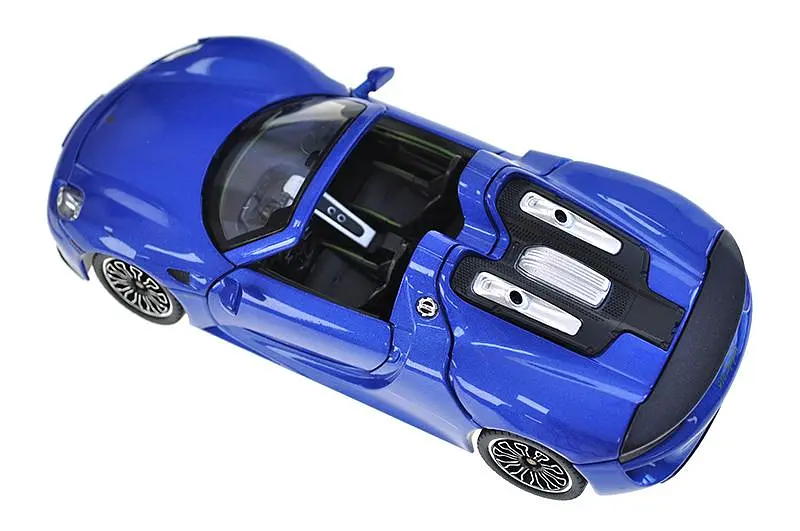 Іграшкова легкова машинка Porsche 918 Spyder 1:24 Автопром світлозвукові ефекти металева 68243A, коробка 25х12, 5х10 см - фото 8