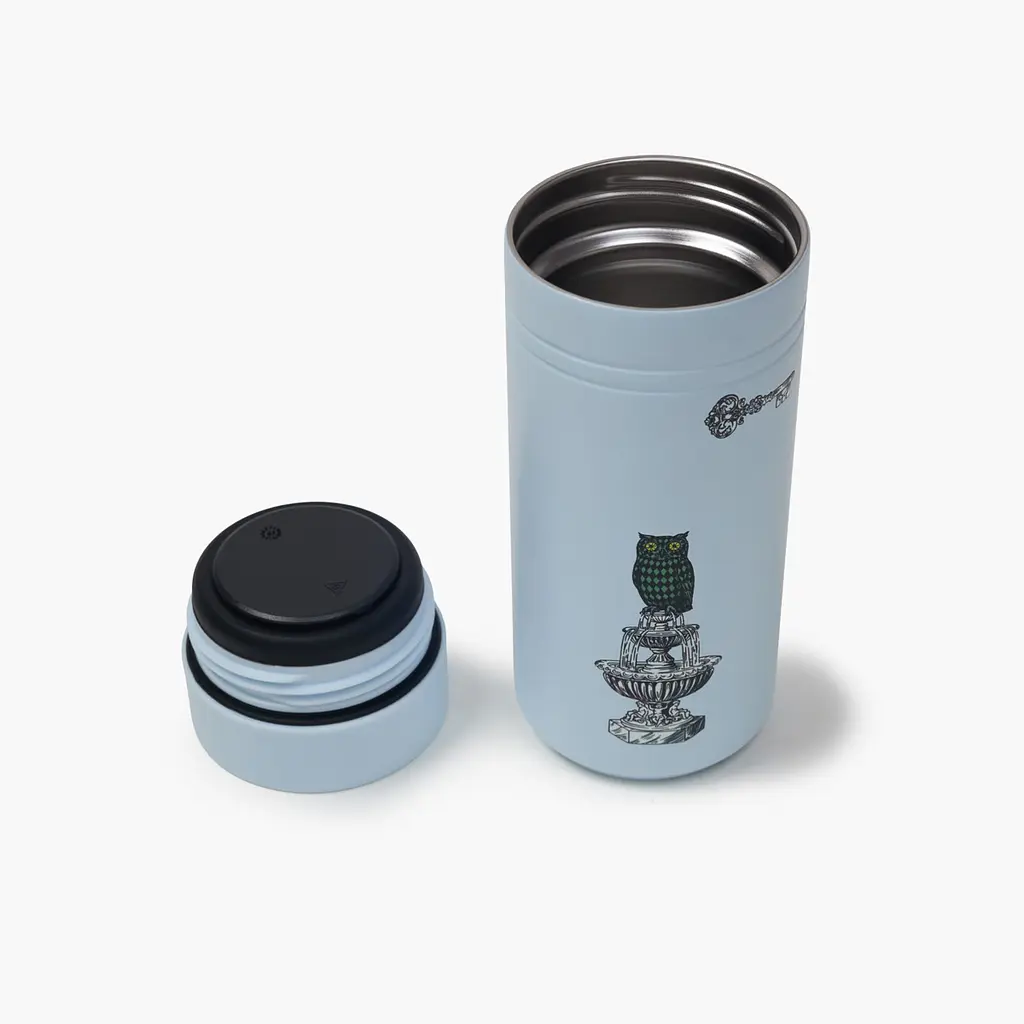 Термос MBM Home 350 мл голубой с принтом (KP-159 BLUE/PRINT) - фото 2