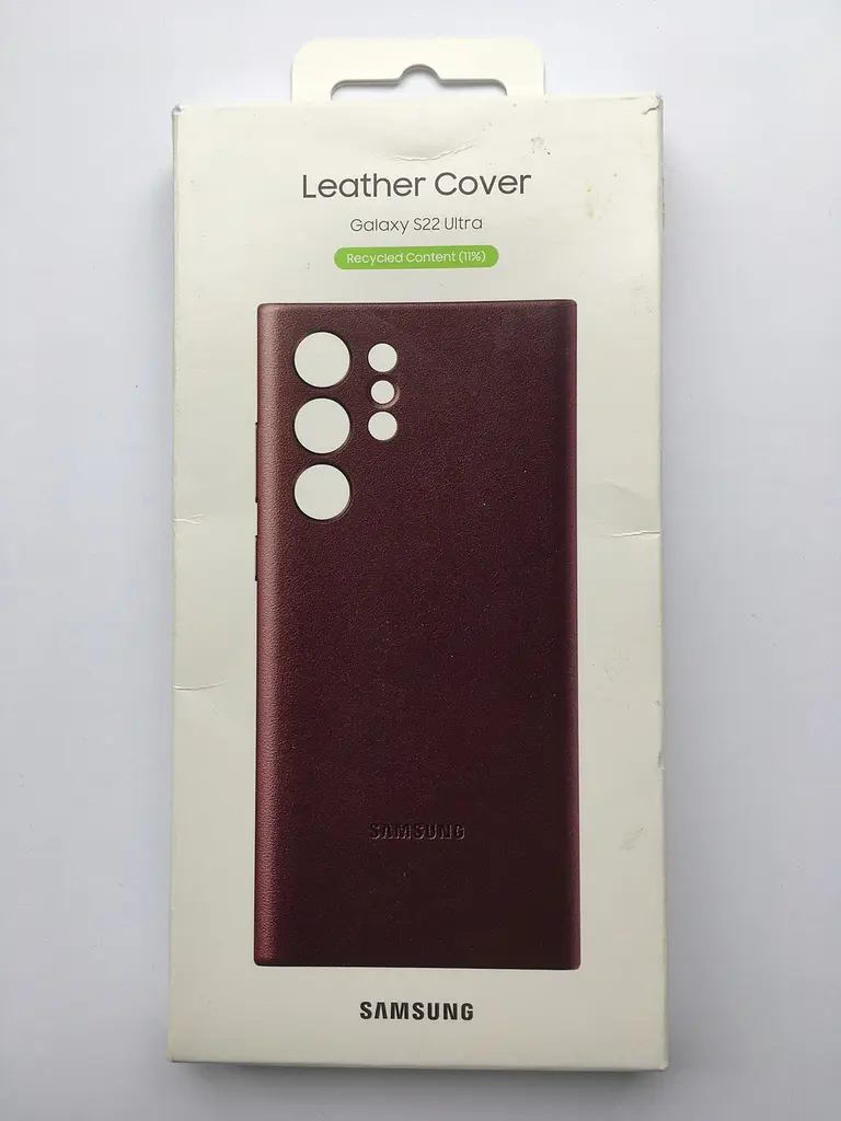 Чохол шкіряний оригінальний Leather Cover EF-VS908LEEGRU для Samsung Galaxy S22 Ultra (6.8") Burgundy - фото 4