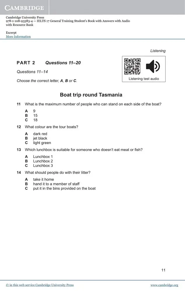 Cambridge Practice Tests IELTS 17 General with Answers, Downloadable Audio - фото 3