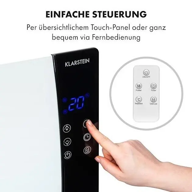 Конвекционный нагреватель Klarstein Lindholm 2000 Вт (10035362) - фото 7