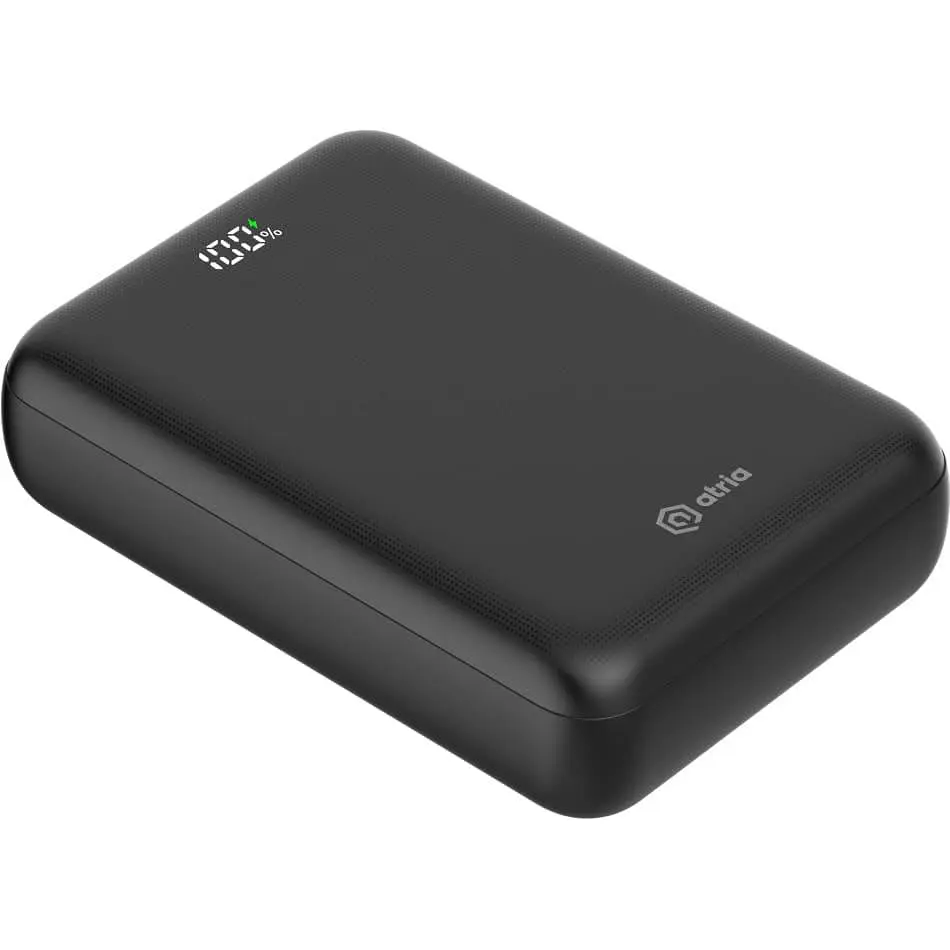 Павербанк ATRIA Black 20 000 mAh / 22.5 Вт (WPD-P92) - фото 3