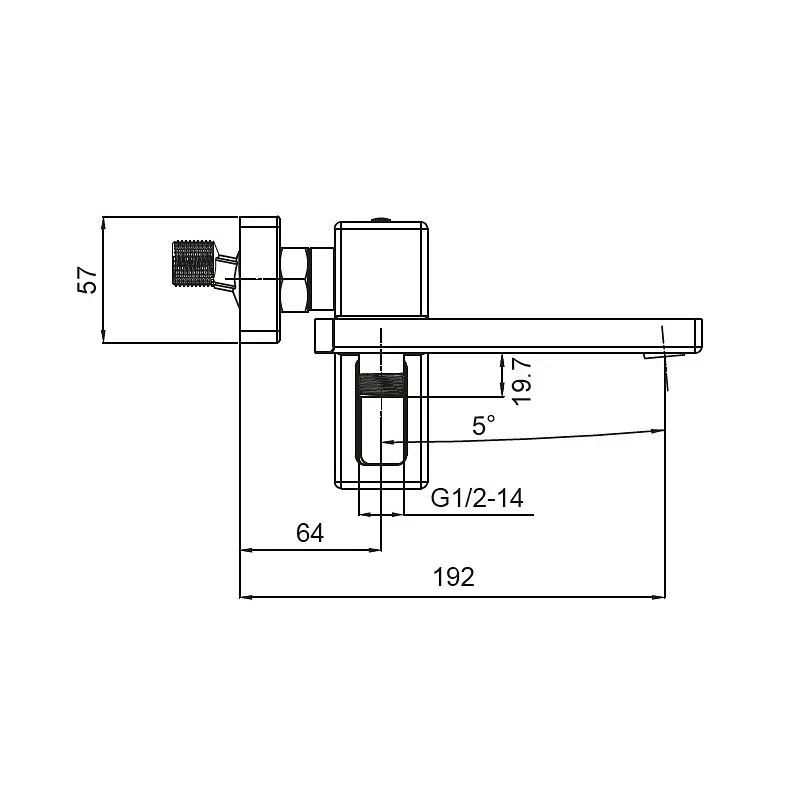Змішувач для ванни Koer KB-41009-01 (KR3502) - фото 2