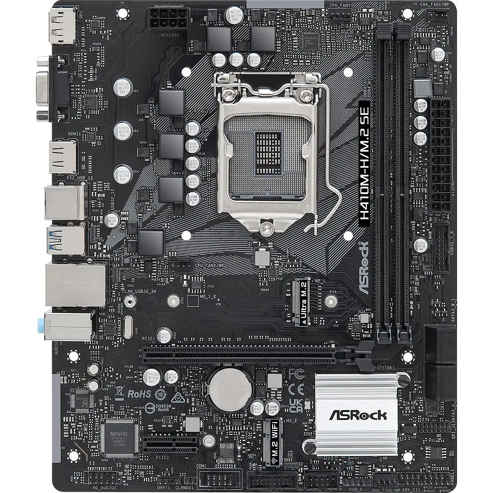 Материнська плата ASRock H410M-H/M.2 SE [140229] - фото 2
