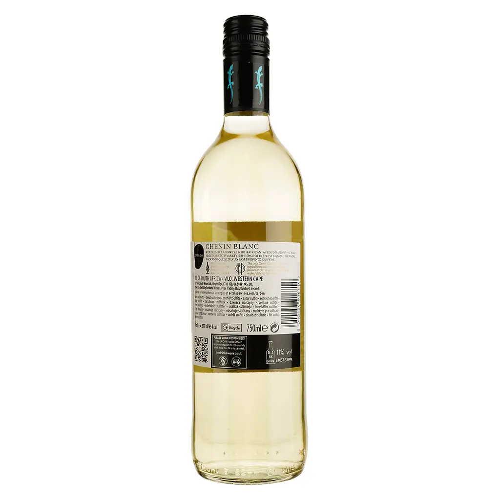 Вино Kumala Chenin Blanc, белое, сухое, 12,5%, 0,75 л - фото 2