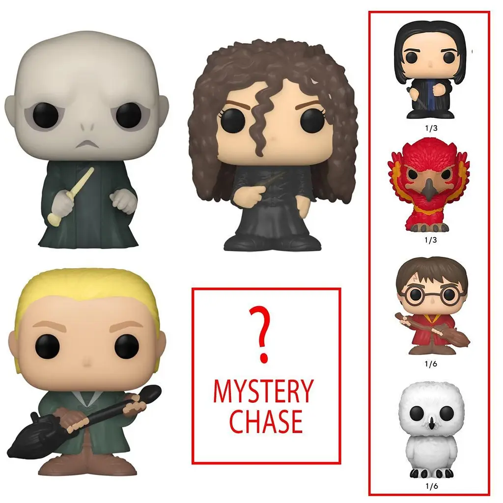 Набор фигурок Funko Bitty Pop Битти поп Voldemort 4 Pack Harry Potter Гарри Поттер 3 см BP V4P HP - фото 2
