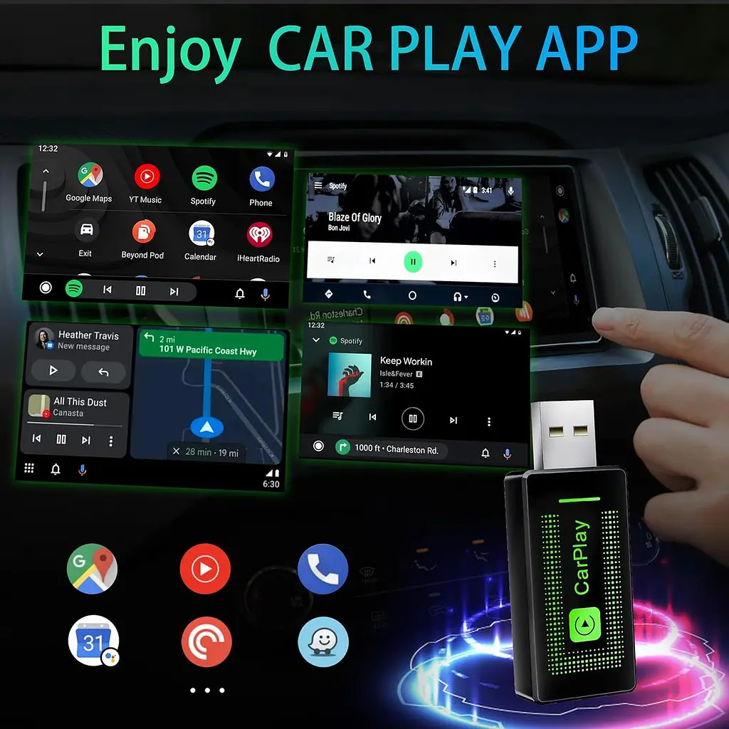 USB-адаптер бездротового CarPlay для автомобілів з підтримкою Apple CarPlay - фото 2