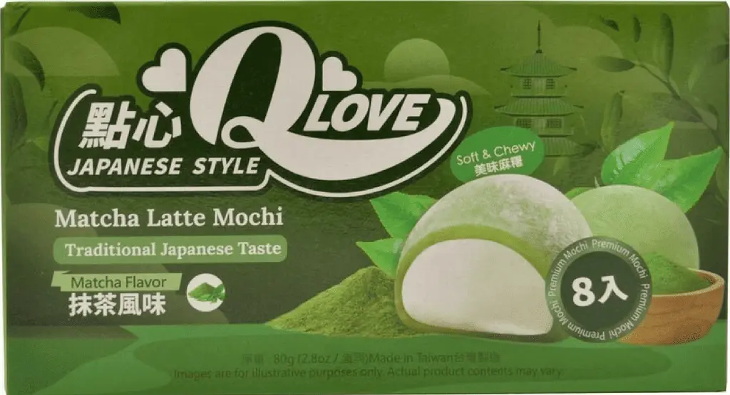 Моті QLove Matcha Latte Mini Mochi 80г - фото 4