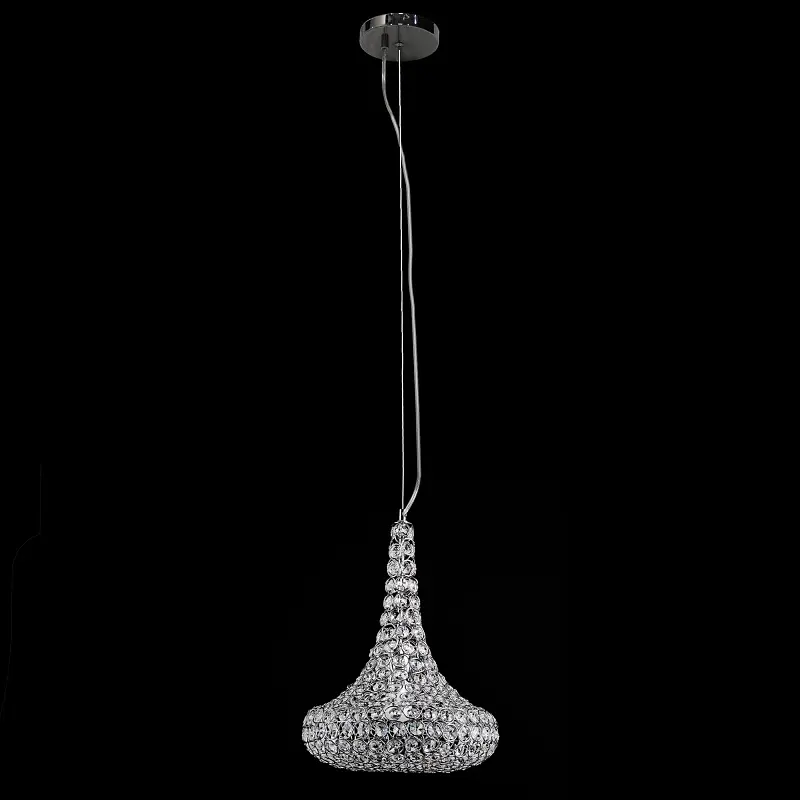 Люстра подвесная Brille хрустальная E27 60W CH (BR-01377S/1) - фото 5