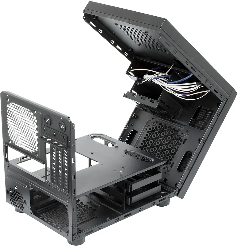 Корпус Chieftec GAMING CUBE CI-01B-OP mATX, без БЖ, Black - фото 6