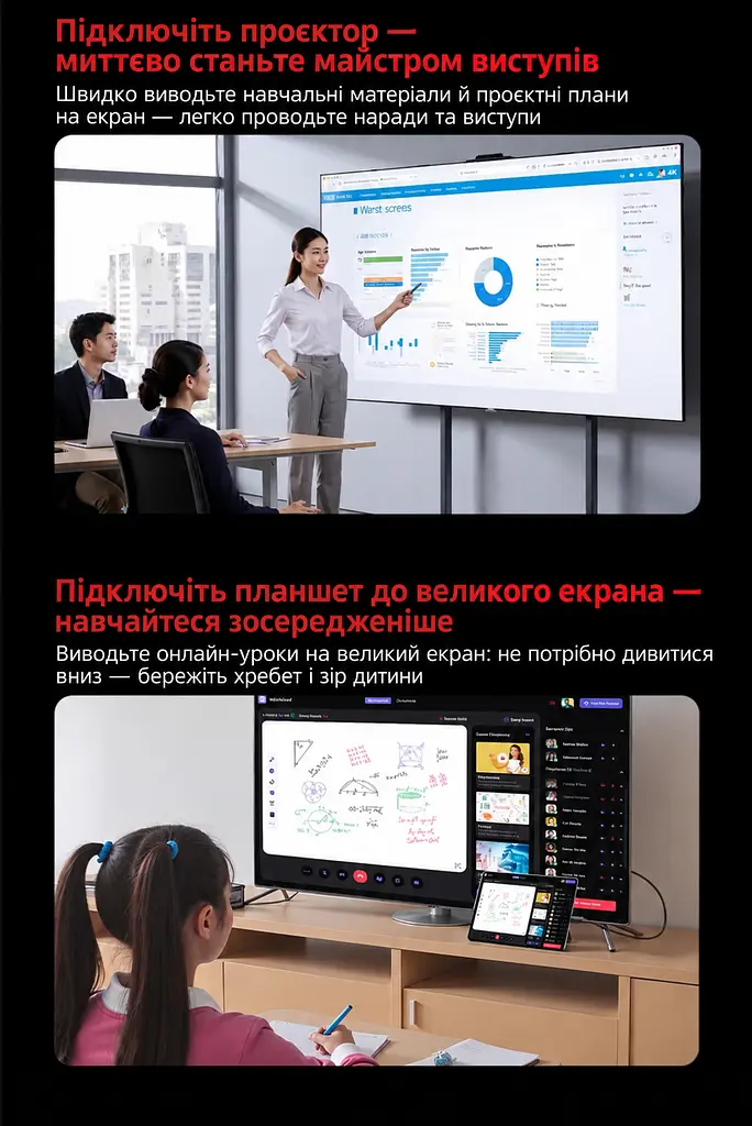 Відеокабель UGREEN CM774 USB-C - DisplayPort 1.4 8K 60 Гц 1,5 м чорний (45267) - фото 13