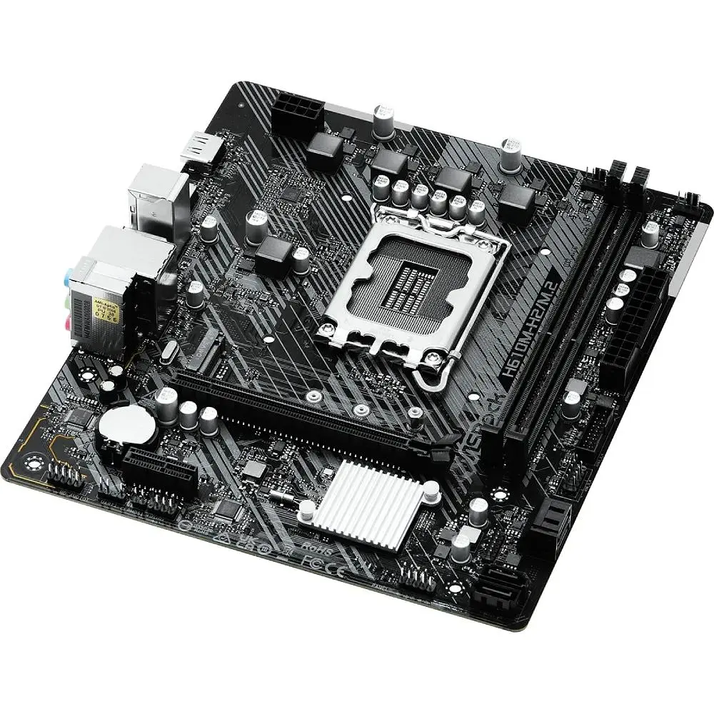 Материнська плата ASRock H610M-H2/M.2 (1700/H610, 2xDDR4, 1xPCIex16, 2xHDMI, 4xSATAІІІ, M.2, GLan, 7.1ch, mATX) - фото 3