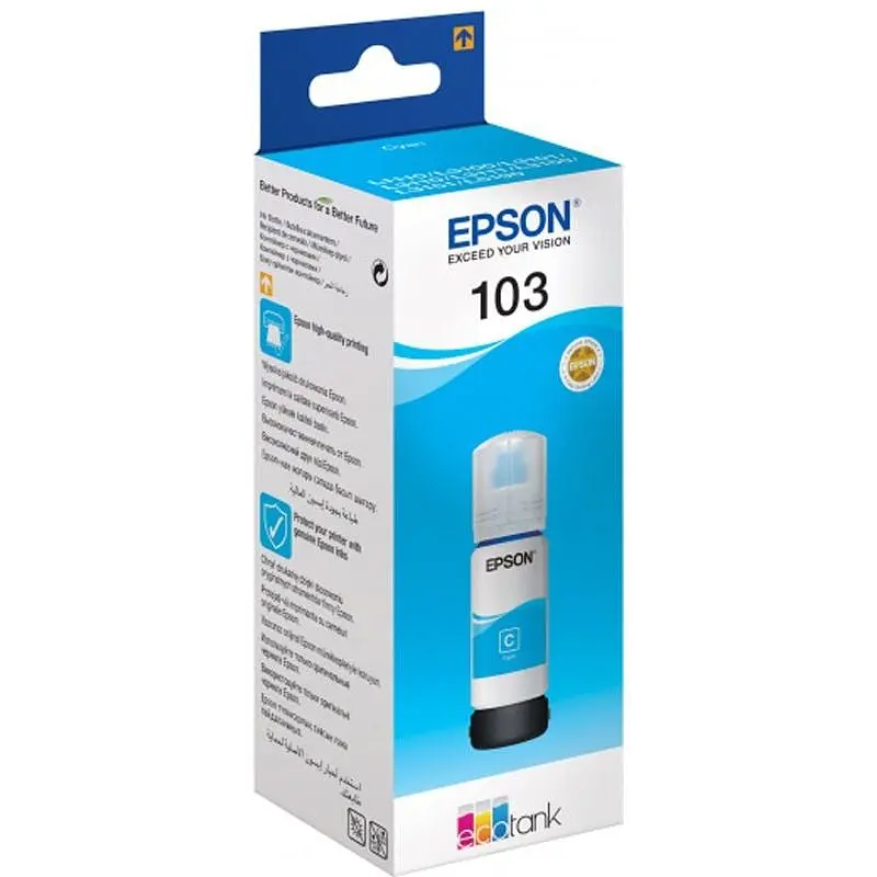 Чорнило Epson 103 Cyan 65 мл (C13T00S24A) - фото 2