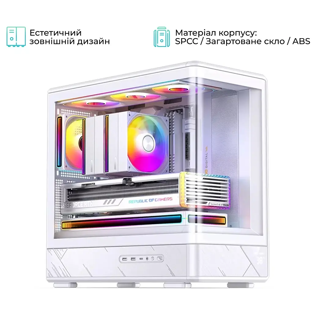 Корпус для ПК JONSBO D200 White - фото 6
