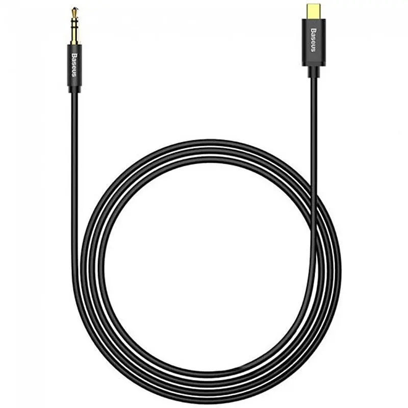 Кабель Baseus Yiven Cable Type-C to 3.5mm 1.2m CAM01-01 Black - фото 3