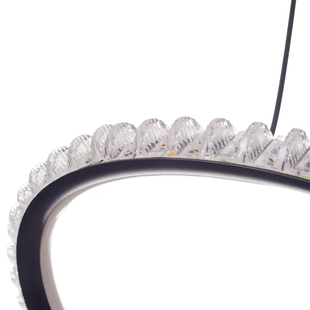 Люстра підвісна Brille світлодіодна в хол 174W WW BK (BR-01 685S/1) - фото 3