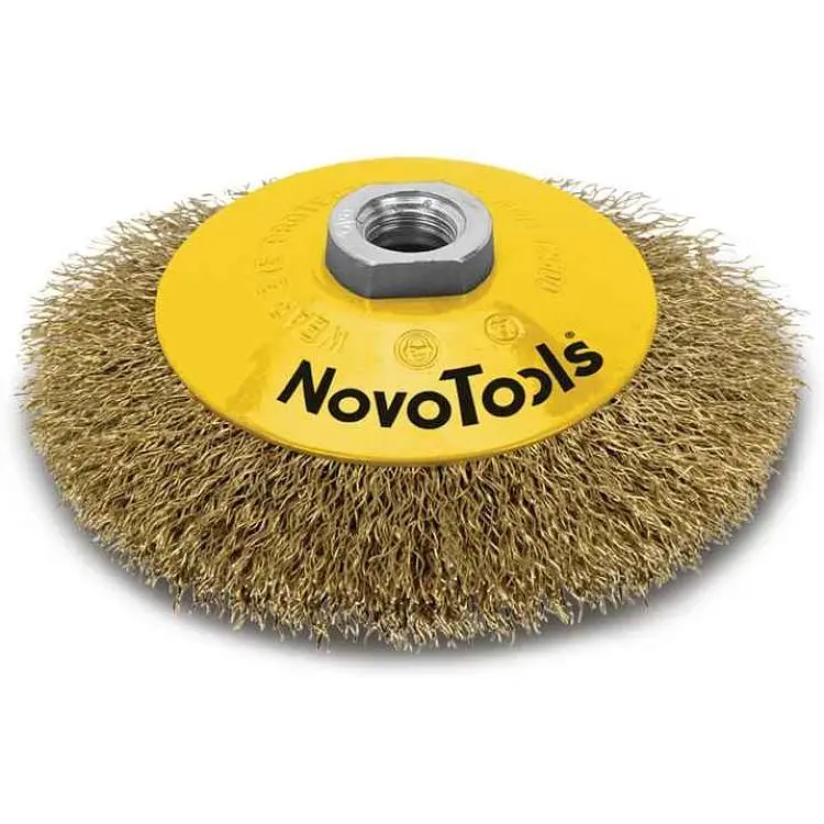 Щітка NovoTools конусоподібна 100мм гофр. лат. дріт