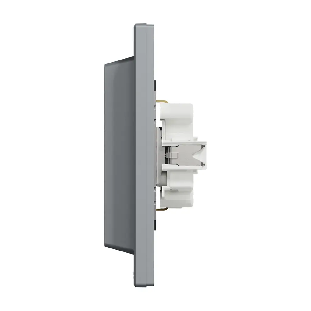 Розетка Schneider Electric ASFORA із заземленням подвійна сталь 16А (EPH9900162) - фото 4