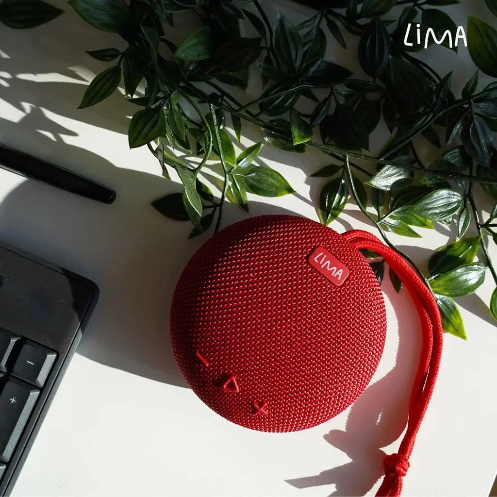 Lima Stone 737 Потужний Bluetooth-динамік зі стереозвуком Портал Водонепроникний IPX7 Червоний - фото 3