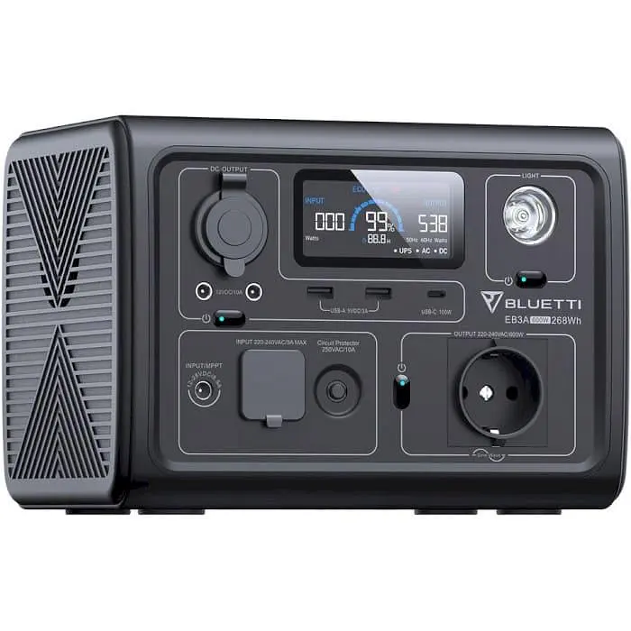 Зарядная станция BLUETTI EB3A / 600 Вт / 268 Вт/ч / LiFePO4 (EB3A) UA - фото 5