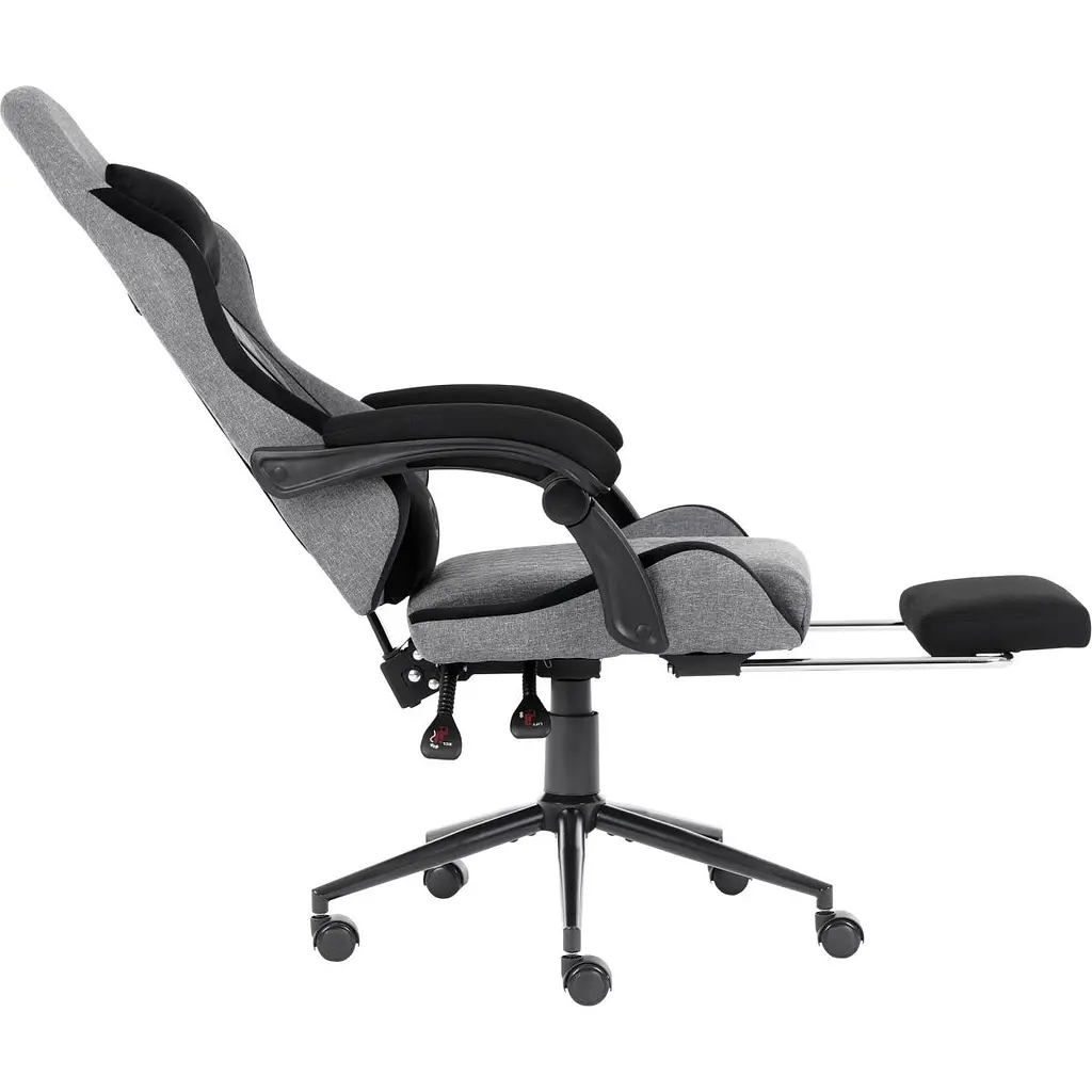 Геймерське крісло GT Racer X-2324 Fabric Gray/Black Suede [121430] - фото 4