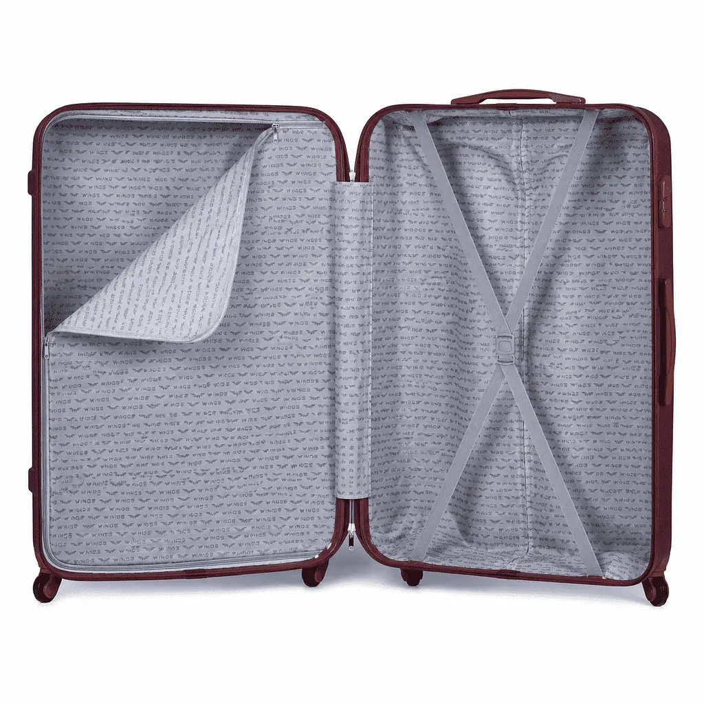 Валіза з ABS пластику Wings GDW01 велика 97л бордова (GDW01-L-Burgundy) - фото 4