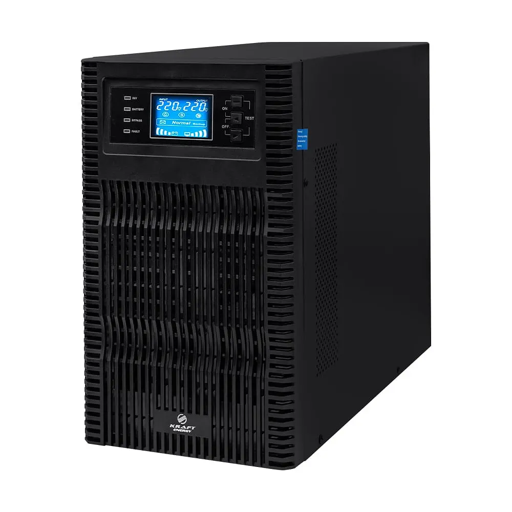 Джерело безперебійного живлення Kraft KRF-T1000VA/1KW(LCD)Ex Pro Online UPS під зовнішній акумулятор (42-00015) - фото 2