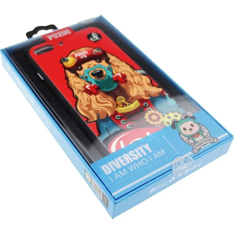 Чохол-накладка PUZOO TPU with UV Printing Punk Phone iPhone 7 Plus/8 Plus Red - фото 2