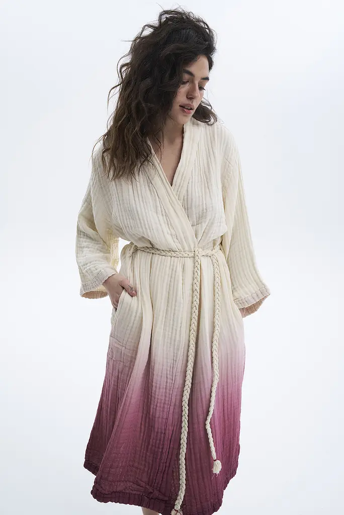 Халат Lotus Home - Nitra muslin cherry L/XL - фото 5