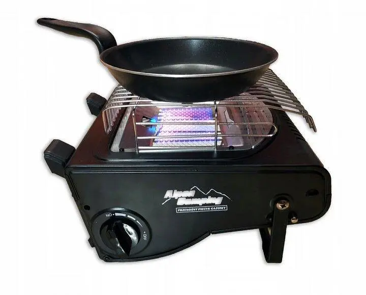 Газовый обогреватель + плита Alpen Camping IK-1100 под баллон 2 в 1 - фото 4