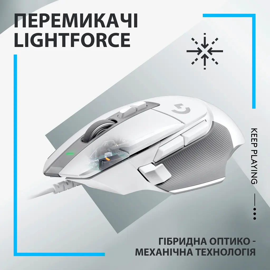 Мишка Logitech G502 X USB White (910-006146) - фото 2