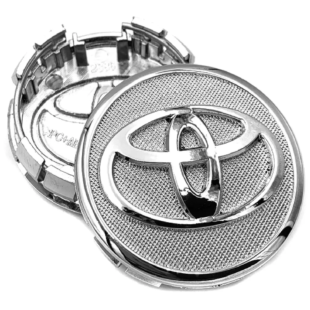 Ковпачки на литі диски Toyota 57 х 53 мм Хром 1 шт (42603-02220, 42603-52110)