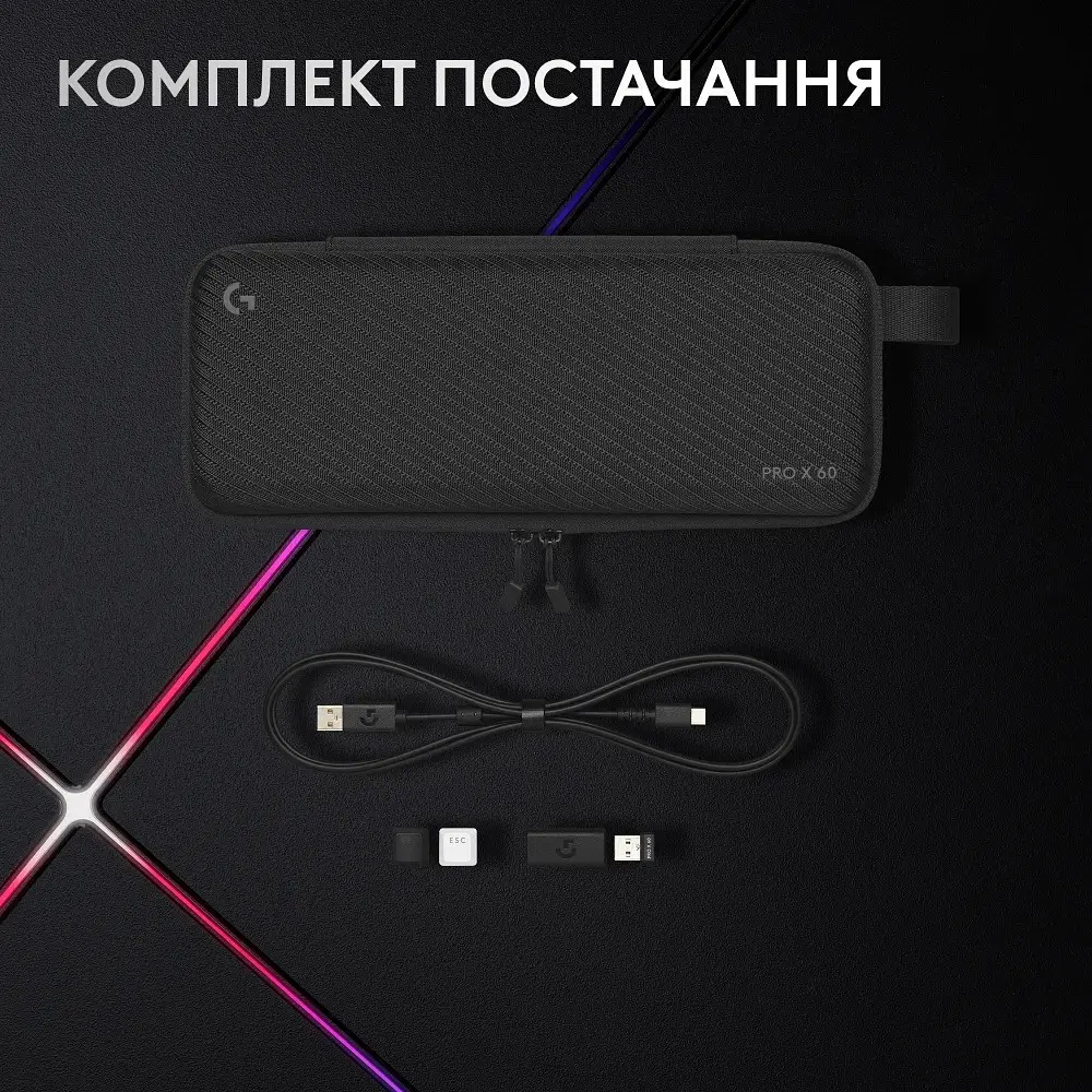 Клавиатура Logitech G Pro X 60 LightSpeed White (920-011930) [107470] - фото 8