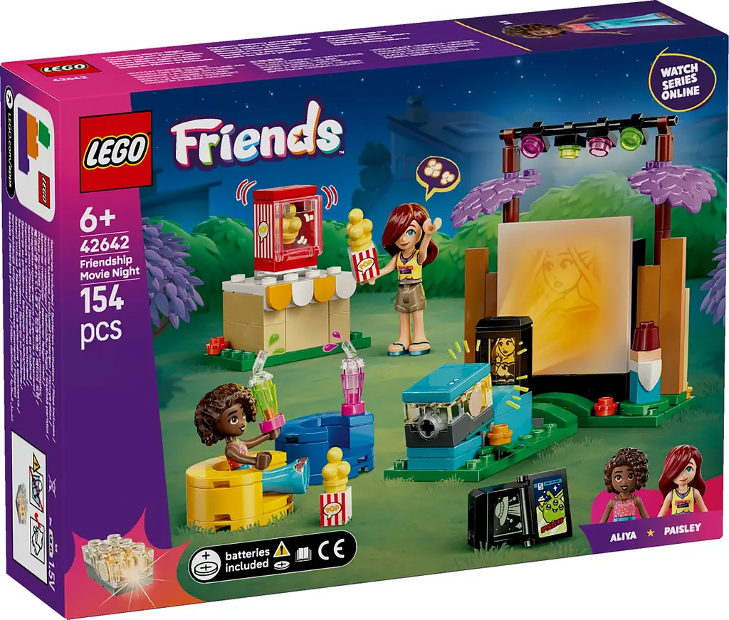 Конструктор LEGO Friends Вечір кіно з друзями 154 деталей (42642) - фото 2