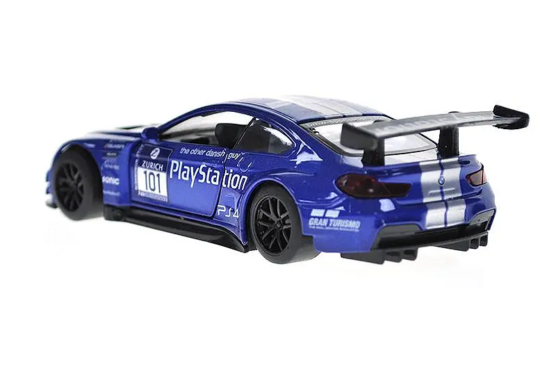 Іграшкова машинка гоночна BMW M6 GT3 1:44 Автопром металева 4369, в коробці 14,5х6,5х7см - фото 2