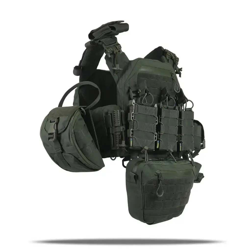 Плитоноска Kiborg GU gen.2 + 8 підсумків Khaki (1000-k55001) - фото 3