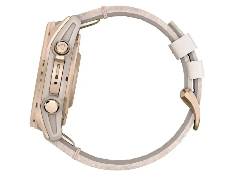 Спортивний годинник Garmin Fenix 8 43mm AMOLED Sapphire Soft Gold with Limestone Leather Band (010-02903-40) - фото 8