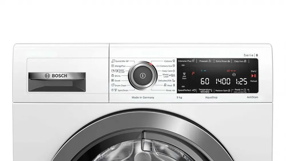 Пральна машина Bosch фронтальна WAV28M80UA - 60см./9кг./1400 об/дисплей/A+++/білий (WAV28M80UA) - фото 6