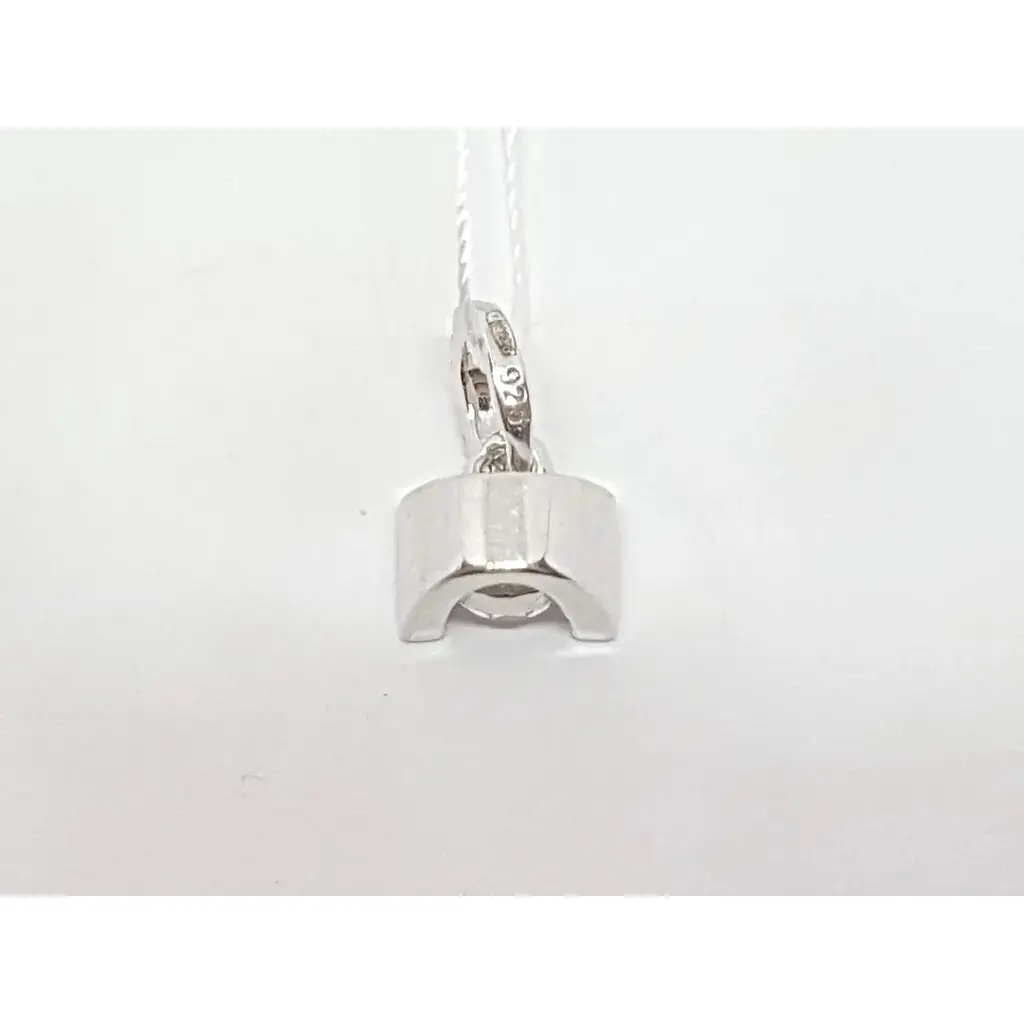 Срібна підвіска Аметист з фіанітами 1334716 - фото 4