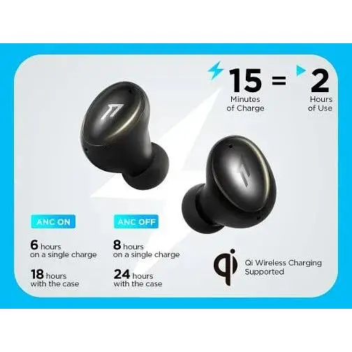 Наушники 1MORE ColorBuds 2 TWS (ES602) Midnight Black - фото 7