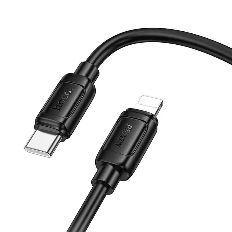 Дата кабель Hoco X115 Surpass Type-C to Lightning 27W (1m) Black - фото 2