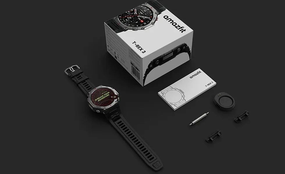 Розумний годинник Amazfit T-Rex 3 Onyx Black (чорний) A2322 - фото 9